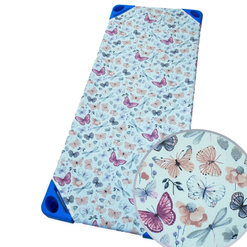 Prześcieradło na leżak przedszkolny 140 x 60 - Motylki i ważki