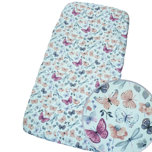 Prześcieradło 200 x 80 - Motylki i ważki