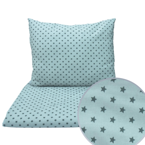 Pościel 120 x 90 cm  - Mini gwiazdki szare