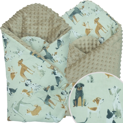 Rożek Minky - Psia rodzina / Minky kawowy