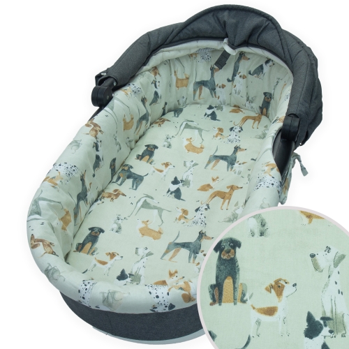 Wkładka do gondoli + prześcieradło - Psia rodzina