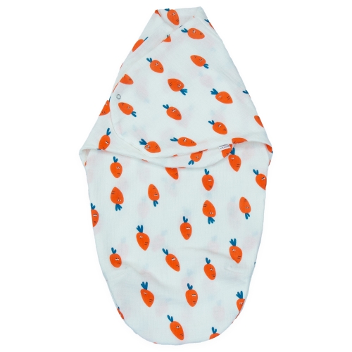 Otulacz dla niemowląt Muślin - Marchewki