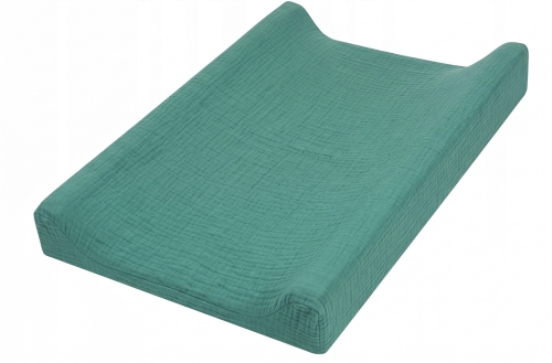 Prześcieradło na przewijak 70x50 muślin premium - Emerald