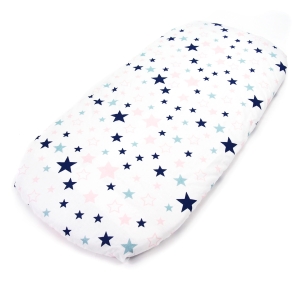 Prześcieradło 80 x 38 cm - Pink stars