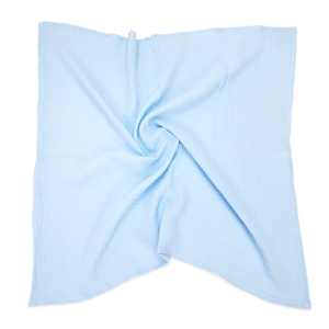 Pieluszka / okrycie muślinowe 120x120 cm Premium - Baby blue