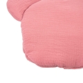 Poduszka miś muślinowa Premium - Retro pink