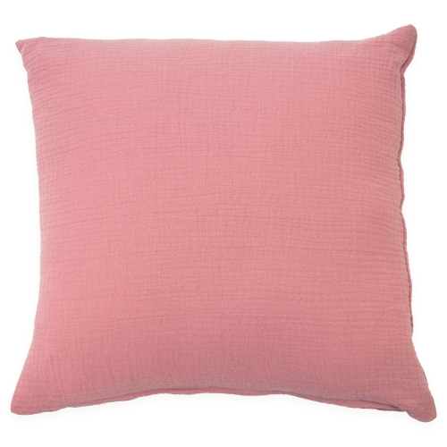 Poszewka 40x40 cm muślinowa Premium - Retro pink