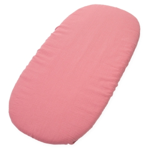 Prześcieradło muślinowe do gondoli Premium - Retro pink