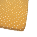 Prześcieradło 140 x 70 cm muślinowe Premium - Kotki musztardowe