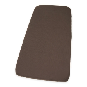 Prześcieradło 52x89 cm muślinowe Premium - Chocolate