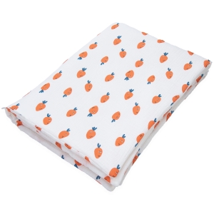 Kocyk Muślinowy 75 x 100 Premium - Marchewki