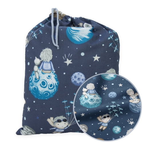 Worek na buty 30 x 40 cm - Mały książę granatowy
