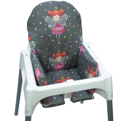 Poduszka do krzesełka Antilop - Wróżki szare
