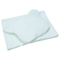 Kocyk Muślinowy 75 x 100 + podusia Miś Premium bez wypełnienia - White