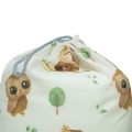 Worek na buty 30 x 40 cm - Sowy beżowe