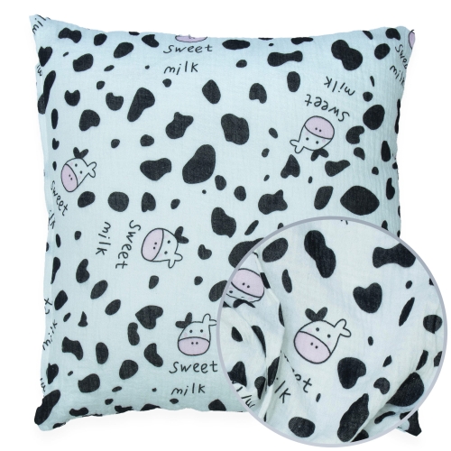 Poszewka 40x40 cm muślinowa Premium - Sweet Milk