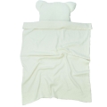 Kocyk Muślinowy 75 x 100 + podusia Miś Premium bez wypełnienia - Ivory