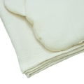 Kocyk Muślinowy 75 x 100 + podusia Miś Premium bez wypełnienia - Ivory