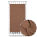 Prześcieradło 140 x 70 cm muślinowe Premium - Mocha Mousse