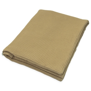 Kocyk 75 x 100 Wafel z wypełnieniem - Brown