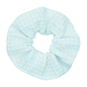 Gumka do włosów  scrunchie Wafel - White