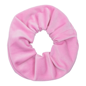 Gumka do włosów  scrunchie Velvet - Różowy