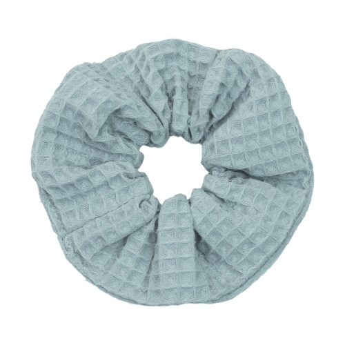 Gumka do włosów  scrunchie Wafel - Silver