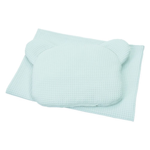 Kocyk 75 x 100 + podusia Wafel bez wypełnienia - White