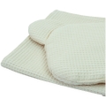 Kocyk 75 x 100 + podusia Wafel bez wypełnienia - Ivory