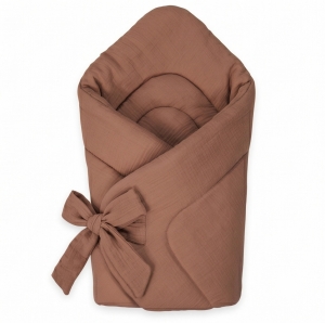 Rożek Muślinowy Premium letni  - Mocha Mousse