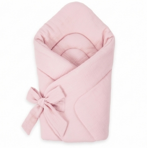 Rożek Muślinowy Premium letni  - Baby pink