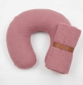Rogal do karmienia rozbieralny muślin - Retro Pink