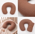 Rogal do karmienia rozbieralny muślin - Mocha Mousse