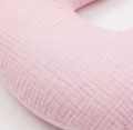 Rogal do karmienia rozbieralny muślin - Baby pink