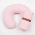 Rogal do karmienia rozbieralny muślin - Baby pink