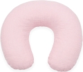 Poszewka na poduszkę rogal do karmienia muślinowa - Baby pink