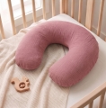 Poszewka na poduszkę rogal do karmienia muślinowa - Retro pink