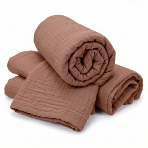 Pieluszka muślinowa 35 x 35 cm - 3 szt. Premium - Mocha Mousse