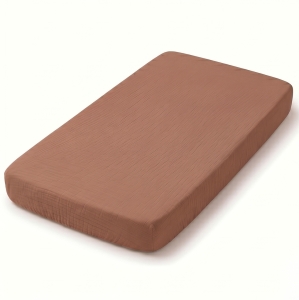 Prześcieradło 90x50 cm muślinowe Premium - Mocha Mousse