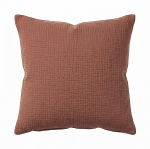 Poszewka 40x40 cm muślinowa Premium - Mocha Mousse