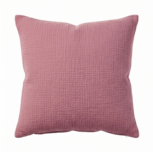 Poszewka 40x40 cm muślinowa Premium - Retro pink