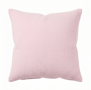 Poszewka 40x40 cm muślinowa Premium - Baby pink