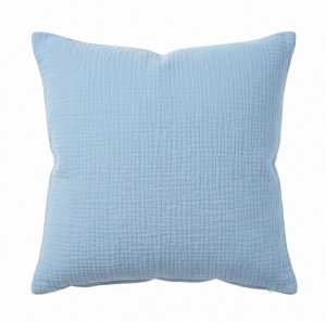 Poszewka 40x40 cm muślinowa Premium - Baby blue