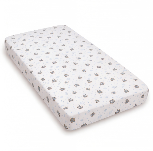 Prześcieradło 110 x 58 cm muślinowe Premium - Pojazdy