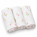 Pieluszki muślinowe 3 szt. Premium - Zestaw 21 (Tulipany)