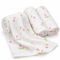 Pieluszki muślinowe 3 szt. Premium - Zestaw 21 (Tulipany)