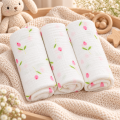 Pieluszki muślinowe 3 szt. Premium - Zestaw 21 (Tulipany)